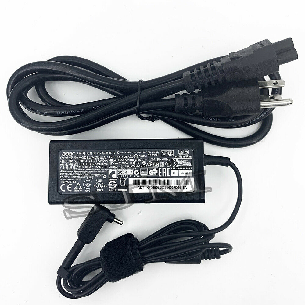 Original 19V 2.37A 45W AC Adapter Charger for Delta Acer ADP-45FE F ADP-45HE D Bundled Items: Power Cable Compatible P