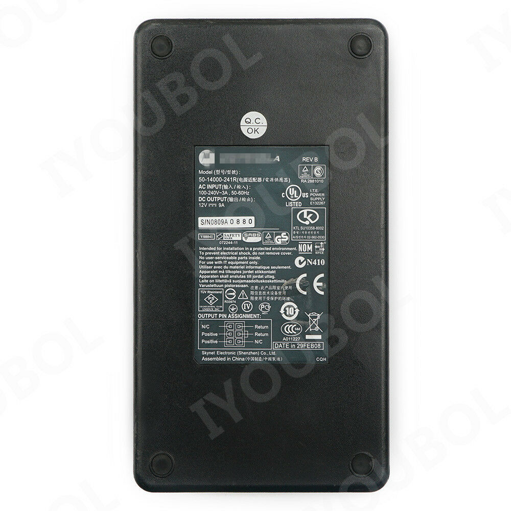 Original Power Adapter for Motorola Symbol VC70N0 Item Description > Panel Model : VC70N0 > Fully tested,100% - Click Image to Close