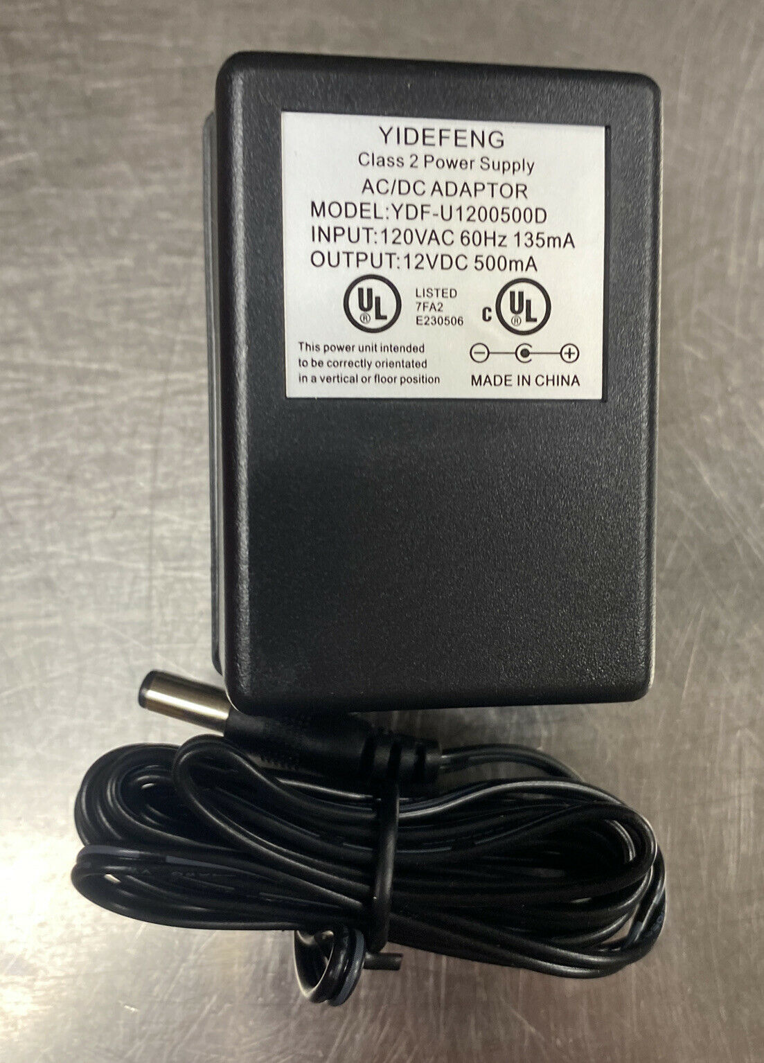 12V 500mA AC DC Adapter Wall Mount Linear Power Supplies Adapter - Yidefeng Brand: Yidefeng Type: AC/DC Adapter Con - Click Image to Close