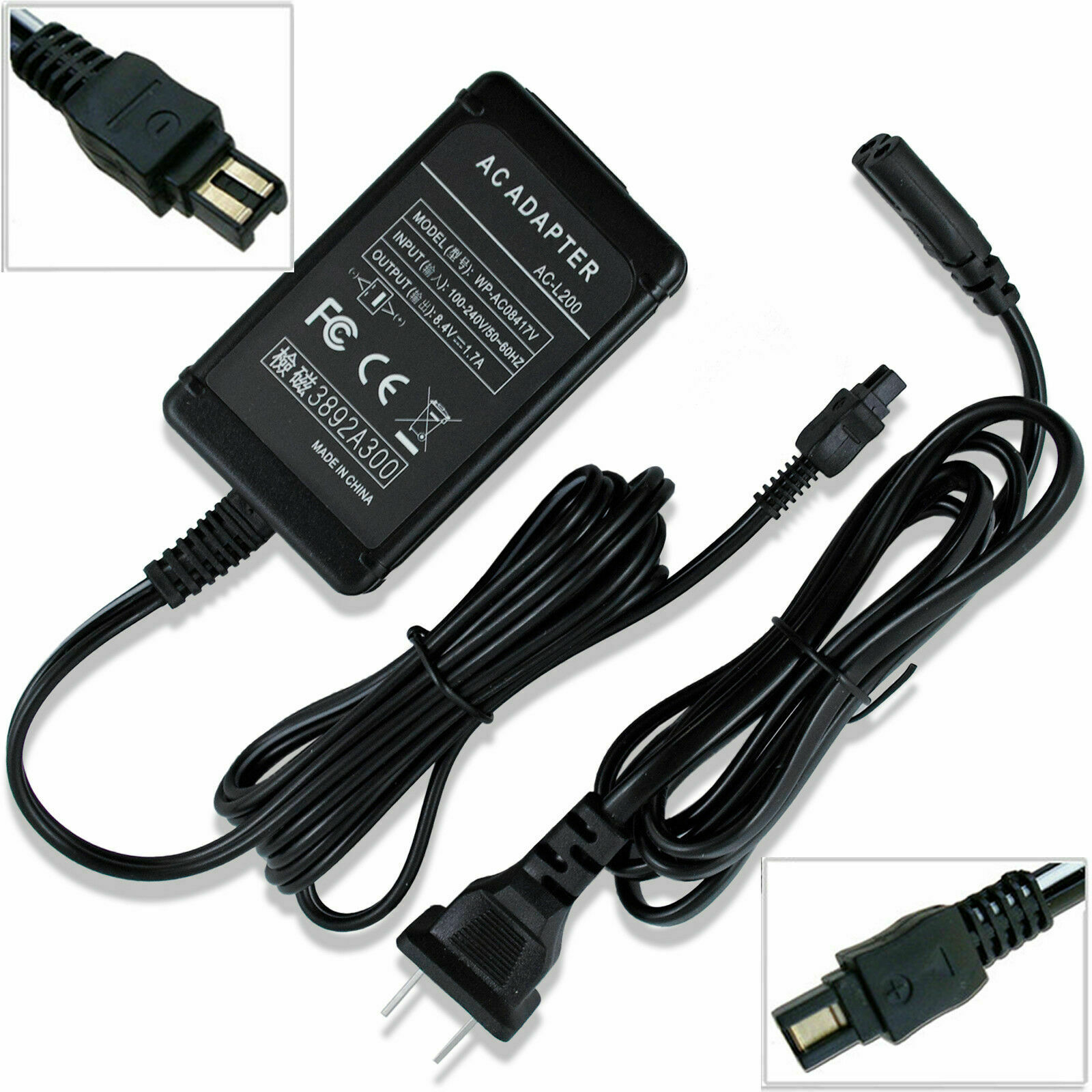 AC Adapter Charger For Sony HandyCam DCR-DVD650 DCR-DVD650E DCR-DVD710 DCR-SX85 To Fit: Camera MPN: Does not apply - Click Image to Close
