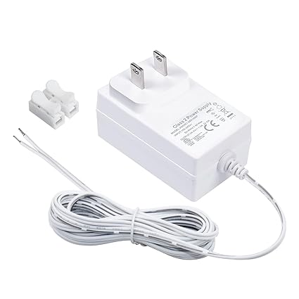 24 Volt Doorbell Transformer 110V/120V AC to DC 24V Adapter Compatible with LED Strip Lig Connectivity Technology Propr