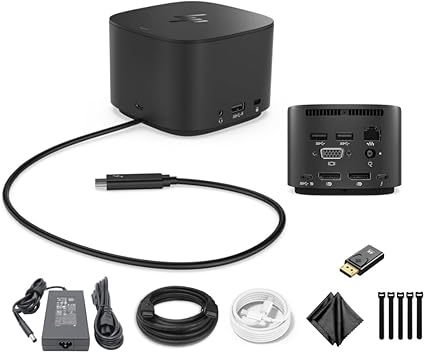 Genuine HP Thunderbolt Dock 120W G2-2UK37ET/ 2UK38ET/ 2UK38UT/ 9LL35AA Multiport Docking Station for Laptop Dual Display