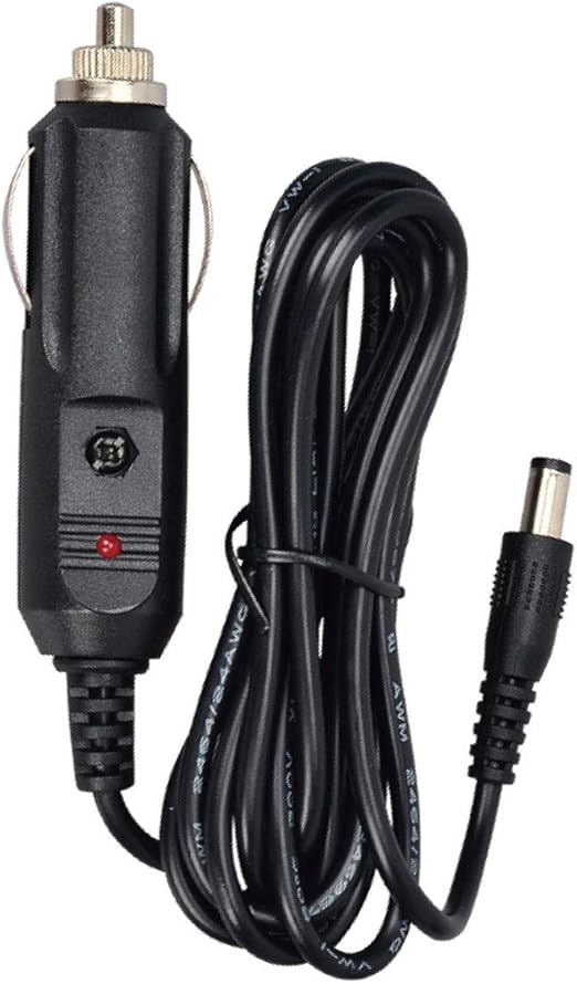 12V Car Adapter Compatible for All Snailax Back Massage Cushion Cigarette Lighter Car Charger Adapter… Connector Type 2