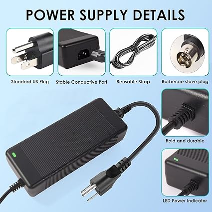 Power Supply Adapter 4-Pin 48V 3.75A Compatible with Swann NVR16-8580 16 Ch 4k Network Video Recorder Ultra HD CCTV Secu