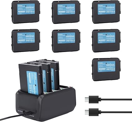4-Slot TC77 Battery Charger Cradle for Zebra - Charging Station with 10-Pack TC77 Replacement Batteries - for Zebra TC77
