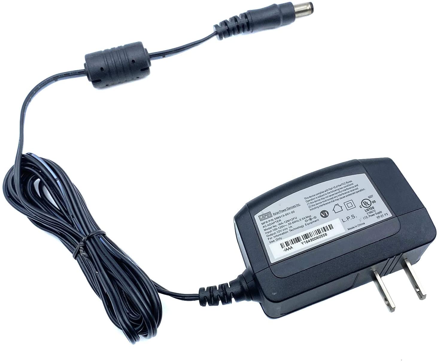 Genuine APD WA-12M12FU Power Supply Adapter 12V 1A Brand APD Input Voltage 12 Volts Current Rating 1 Amps Frequency Ra