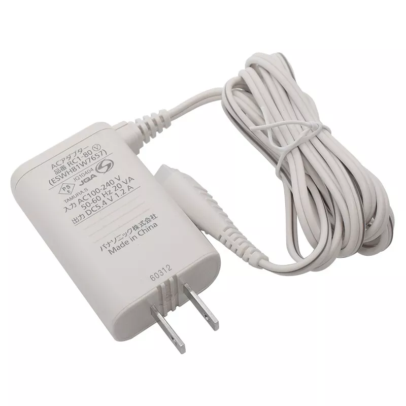 Panasonic RC1-80 ESST39K7667 AC Power Charger Adapter 5.4V 1.2A For Shaver Model RC1-80 Type Power Charger/Cord Color W