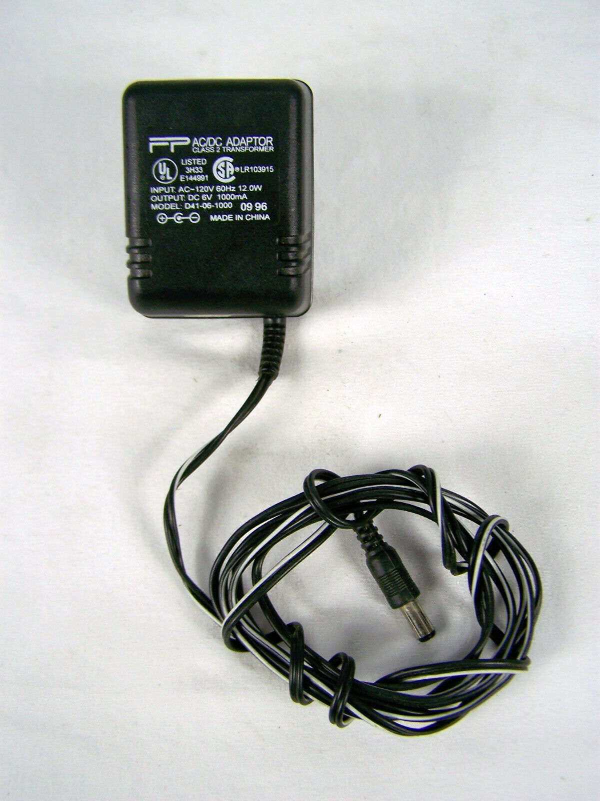 Genuine Midland (DPX351326) Class 2 Transformer AC Adapter Output: 12 Volt DC Country/Region of Manufacture: China Cu - Click Image to Close