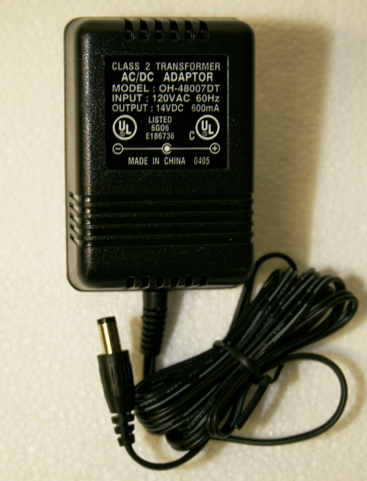 Generic OH-48007DT 14V AC / DC Adapter General Power Supply Charger MPN: OH-48007DT Voltage: 14 V Output Voltage(s): - Click Image to Close