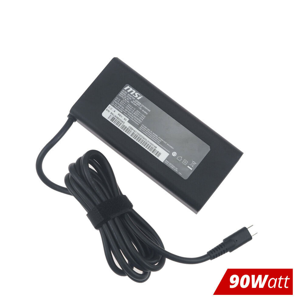 MSI Type C 90W 4.5A 20V AC Power Adapter Charger ADP-90FE Prestige 15 14 A10RAS Country/Region of Manufacture: China C