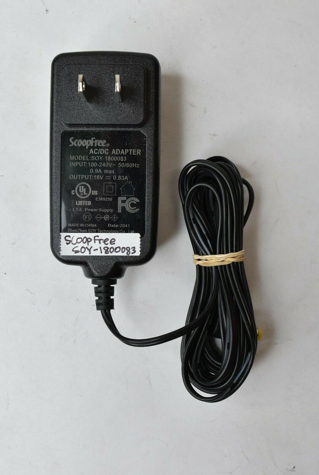 ScoopFree AC/DC Adapter Power Supply Unit SOY-280003 28V 0.83A 5.5-2.5mm tip Type: AC/DC Adapter Output Voltage: 28