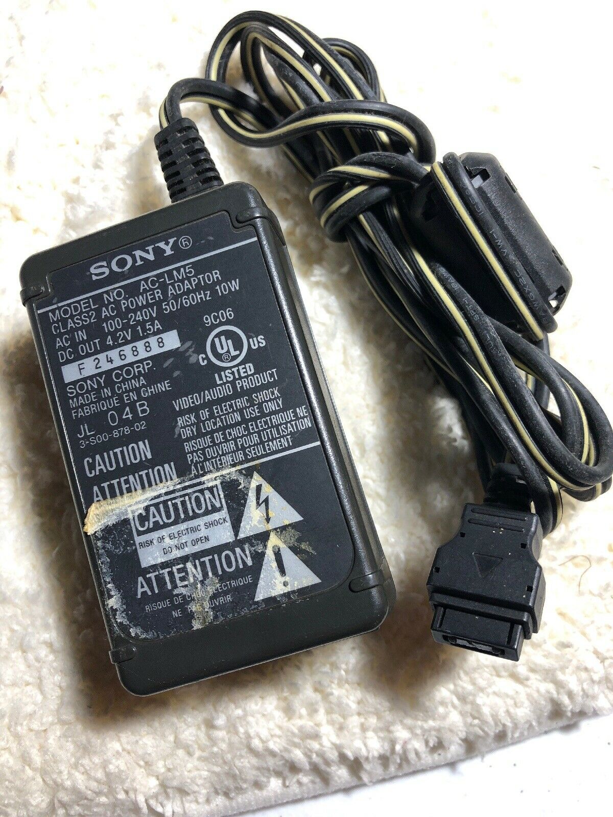 Sony AC-LM5A Camera AC Adapter DC 4.2V 1.5A Power Supply Charger US Seller Sony AC-LM5A Camera AC Adapter DC 4.2V 1.5