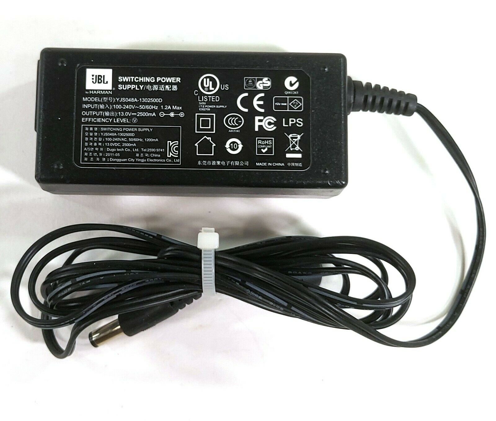 YJS048A-1302500D UBL Switching AC/DC Adapter 13V 2500mA Original Charger Custom Bundle: No Unit Type: Unit Compatibl - Click Image to Close