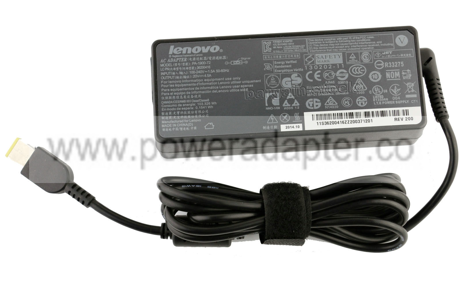 20V 4.5A 0B46994 Original AC Power Adapter For Lenovo Yoga 730-15IKB Slim 90W