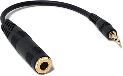 Genuine SENNHEISER Adapter Cable Female 1/4" 6.3mm to Male 1/8" 3.5mm Plug for Headphones Compatible Devices Headphone