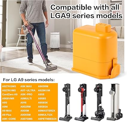 25.55V 3000mAh Battery Replacement for LG Cord Zero A9，A9S,P9,A9K-CORE,A9MAX,A9T-Ultra,A9K-PRO,A9N,A9M,A9MULTI,A958,A958