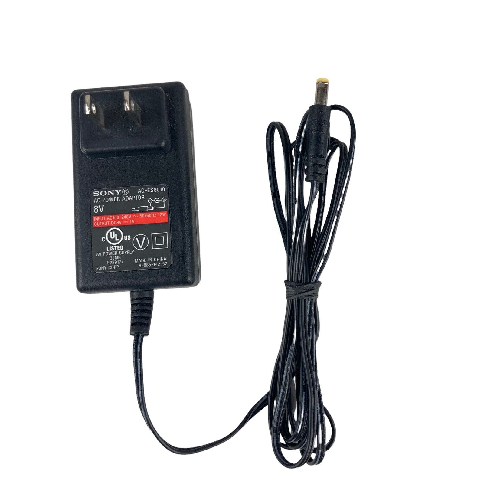 8V 1A Genuine Sony AC-ES8010 Power AC/DC Adapter charger For ICF-C05iP TESTED Country/Region of Manufacture: China Cu - Click Image to Close