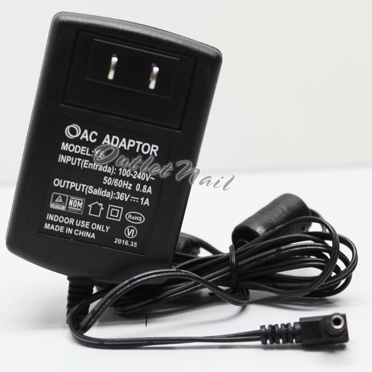 AUTHENTIC AC Adapter Geniune YS35-3601000U 36V 1A for US Plug CND LED Lamp 90200 Model: Authentic Adapter of CND Led - Click Image to Close