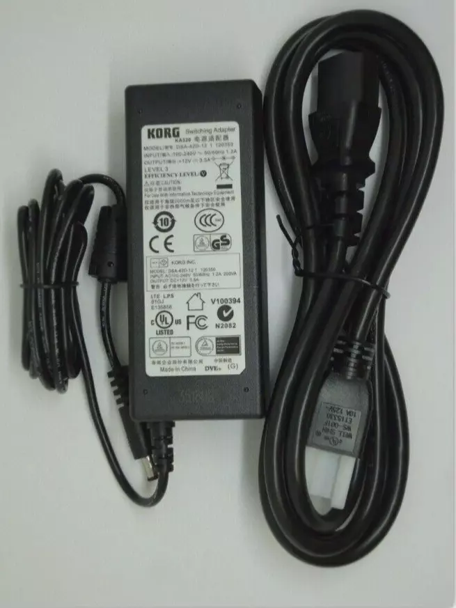 Original Korg KA-320 Vox Power supply Adaptor with Power Cord Krome, PA500 AV15G Brand Korg For Instrument Electronic K