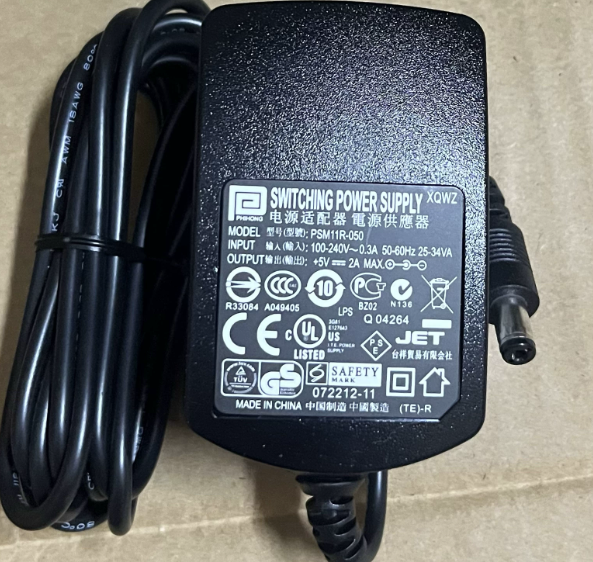 NEW PHIHONG PSM11R-050 5V DC 2A 5.5 x 2.1mm SWITCHING POWER SUPPLY NEW PHIHONG PSM11R-050 5V DC 2A 5.5 x 2.1mm SWITCHING POWER SUPPLY