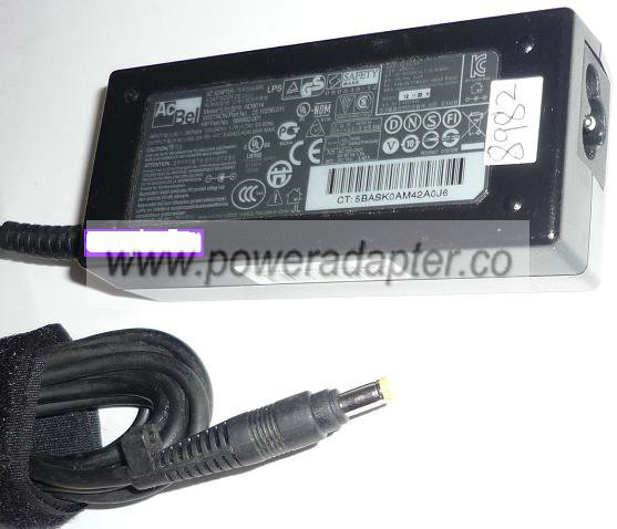 ACBEL AD9014 AC ADAPTER 19VDC 3.42A USED -(+) 1.5x4.8mm Round Ba - Click Image to Close