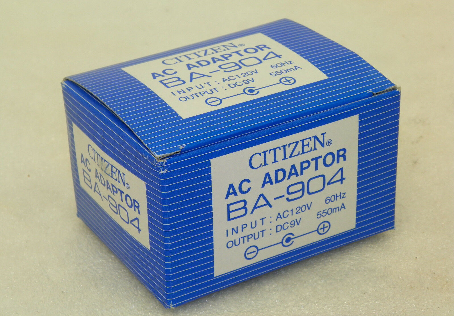 CITIZEN BA-904 AC-DC Adapter Power Supply 9V 550mA For M-938, New in the Box MPN: Citizen BA-904 AC-DC BA904 Country/R - Click Image to Close