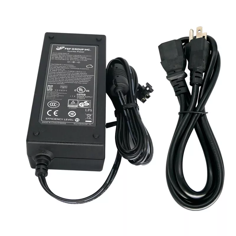 Genuine FSP FSP040-RHAN2 2pin 12V 3.33A P/N:9NA0404913 AC Power Charger MPN FSP040-RHAN2 Compatible Brand For FSP Volta