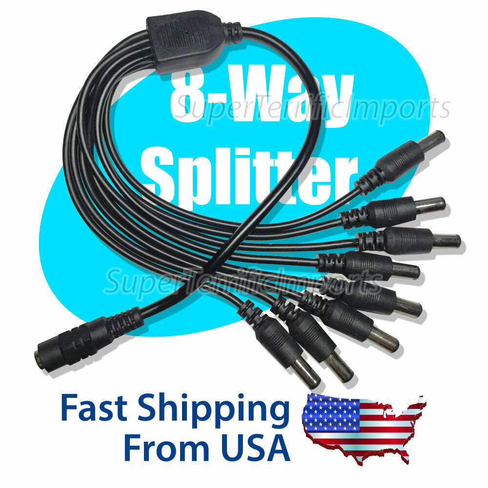 thumbnail image 2 of LJX 12V DC 3A Power Supply Adapter With 4-Port Splitter For Lorex Security Cameras 2 of 4