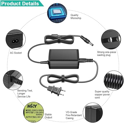 30V AC Adapter Compatible with Panini FA-00105-00 DSA-0421S-28 1 42 DVE Unisys My Vision X P 1F AT3 AGP E172976 Check Sc