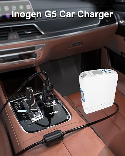 12V Car Charger Replacement for Inogen One G1 G2 G3 G4 G5 Portable Oxygen Concentrator BA-306 BA-301 BA-302 BA-303 with