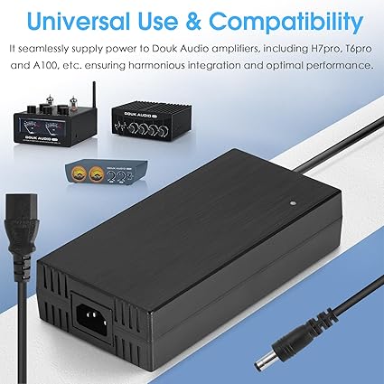 Nobsound 48V10A DC Power Supply Adapter 480W 100-240V Transformer for Amplifier Connector Type Barrel Connector Compat