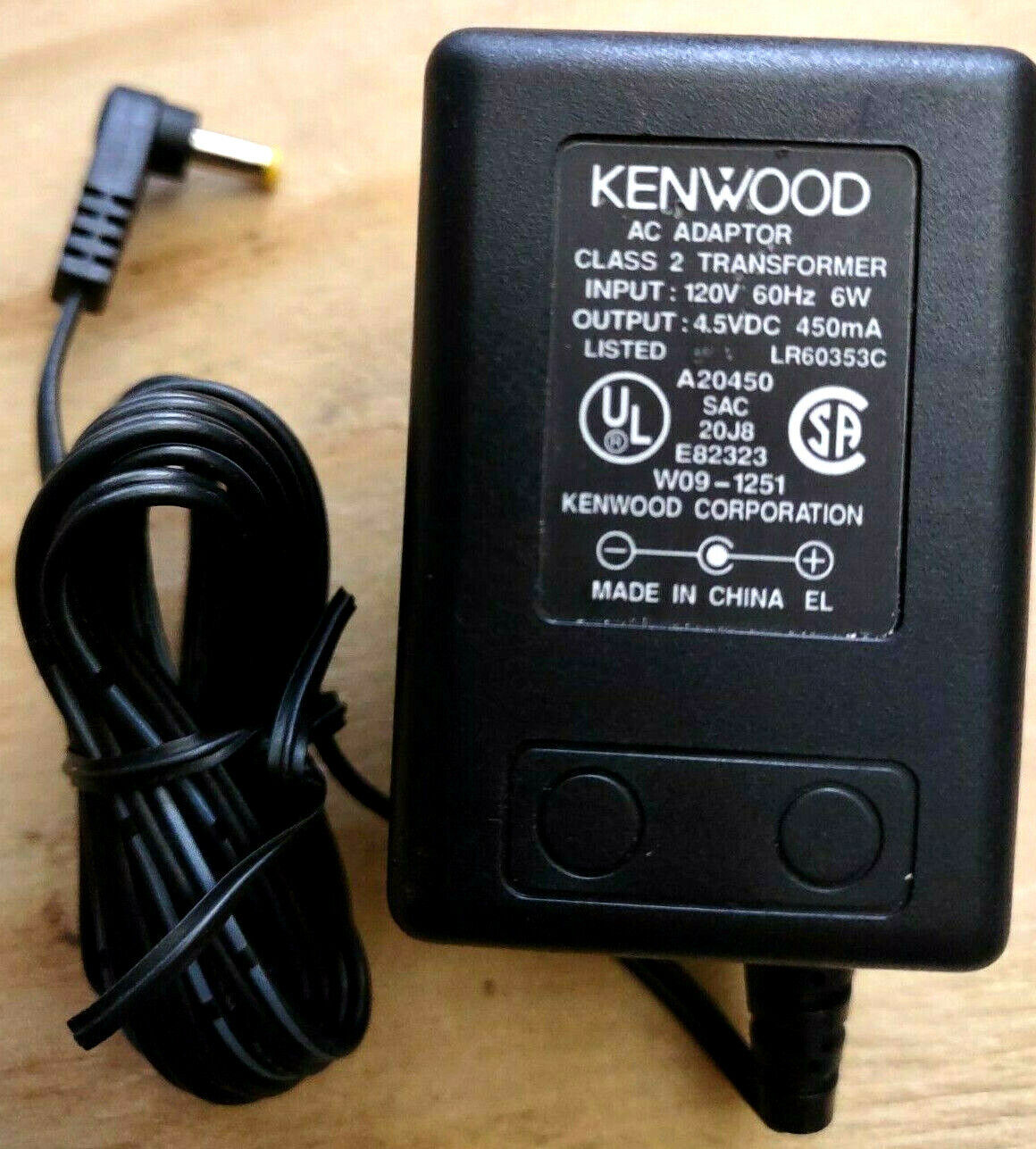 AC Adapter Charger for Kenwood A20450 E83323 W09-1251 Power Supply Cord Features: Powered Brand: Kenwood Cable Lengt