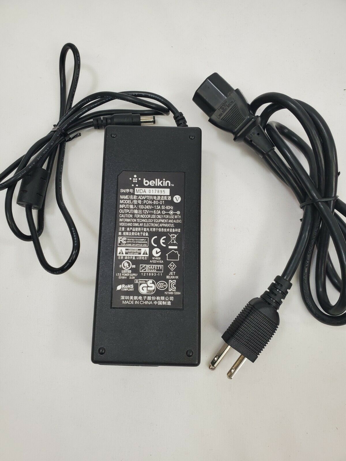 Genuine Belkin PDN-80-01 AC Adapter Type: AC/DC Adapter Brand: Belkin Up for sale is a Genuine Belkin PDN-80-01 AC A - Click Image to Close