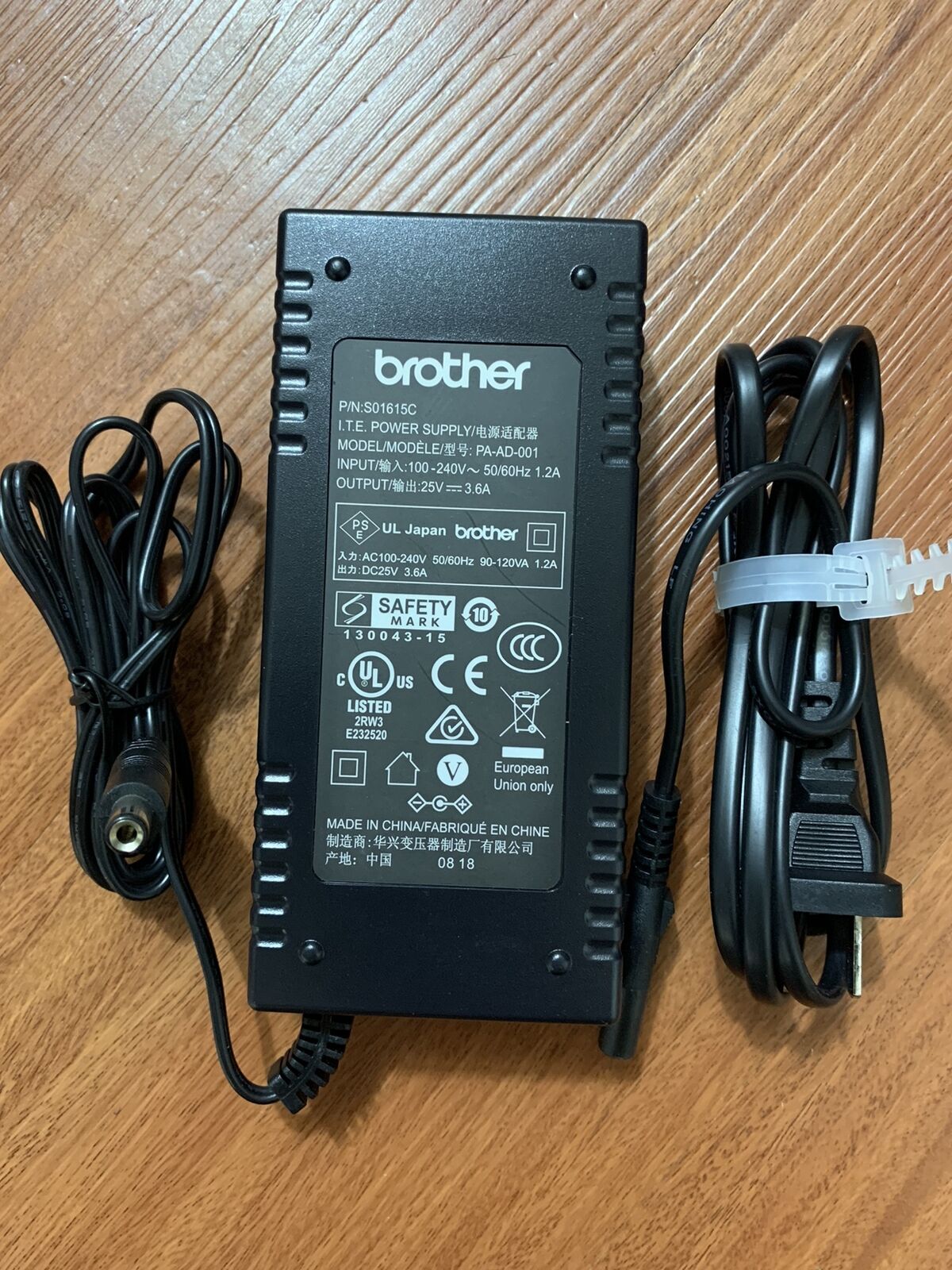 Genuine Brother AC Adapter for Brother PA-AD-001 Label Printer Power Charger Brand: Brother Type: AC/Standard Color: