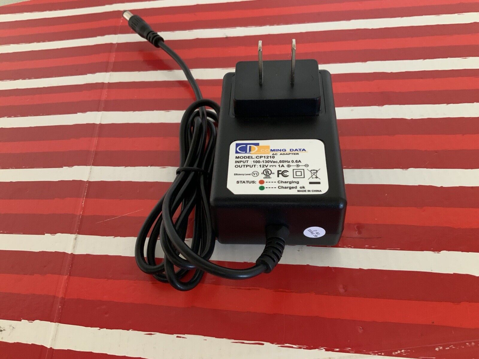 CD-Coming Data Ac Adapter Model-CP1210 Output-12V-1A Brand Coming Data Type Adapter Connection Split/Duplication 1:2 O