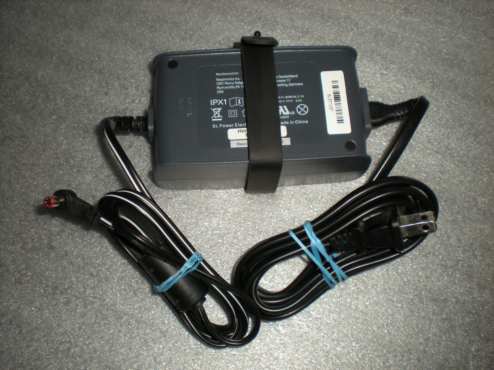 Respironics IPX1 MW115RA1200N05 Power Supply Adapter 12V 5.0A 1058190 70800706 We have for sale: Respironics IPX1 MW115
