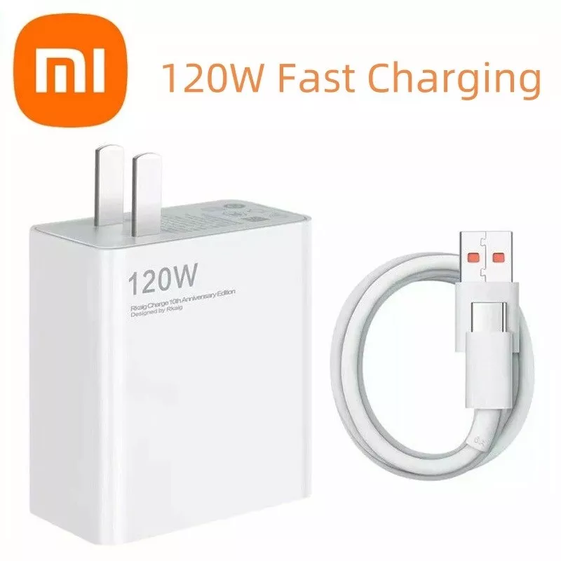 Mi 120W Fast Charger US EU UK AC Adapter USB-C for Xiaomi 14/13/12/11 Pro Ultra Brand Xiaomi Mi Compatible Brand For Ap