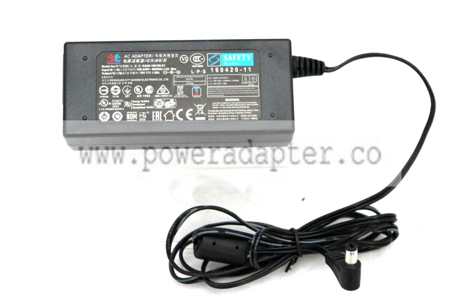 Genuine 3YE AC Adapter Charger GQ30-190158-E1 19V 1.58A Brand: 3YE MPN: Does Not Apply Non-Domestic Product: No Cu