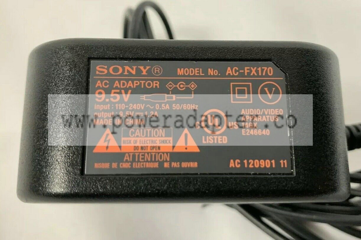 AC Adapter AC-FX170 for Sony DVP-FX750/W DVP-FX74 DVP-FX750 DVP-FX750/R UPC: Does not apply Type: Wall Charger Brand