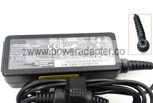 Genuine OEM AC Adapter for Chicony A13-040N3A 40W KP.0400H.003 Extensa 2509 2510 Output Current: 2.1A Compatible Pro