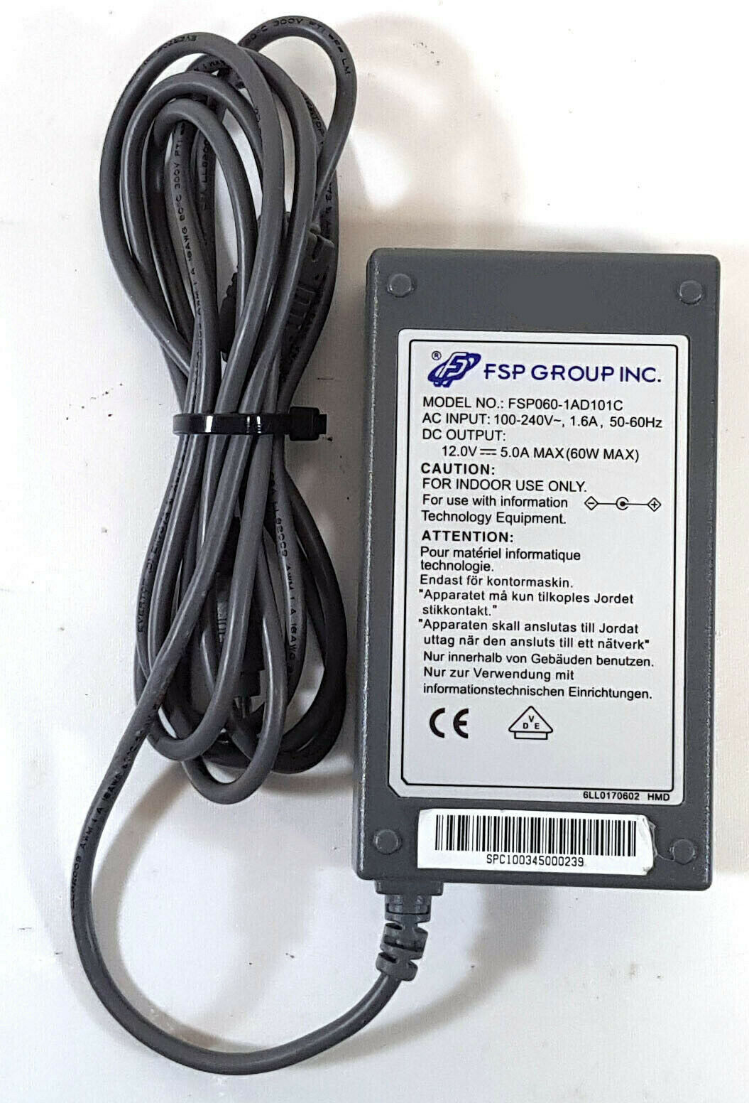 Genuine FSP Adapter FSP060-1AD101C 100-240v 12v Power Supply 60W Genuine FSP Adapter FSP060-1AD101C 100-240v 12v Powe