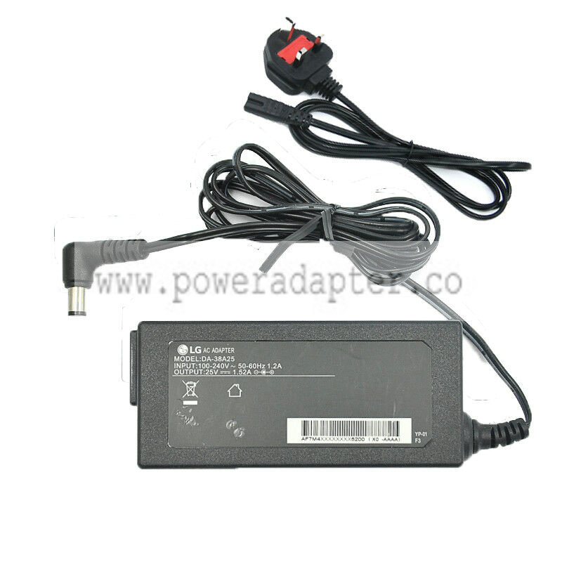 Genuine LG 25V AC Adaptor Power Supply for APD DA-38A25 Asian Power Devices UK Compatible Brand: For LG MPN: Does No