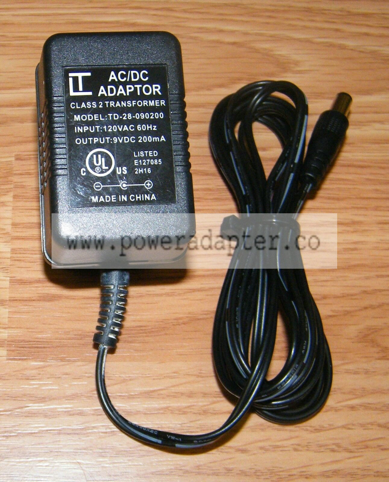 Genuine LT (TD-28-090200) 9V 200mA 60Hz AC/DC Adapter Power Supply Charger Bundle Listing: No Output Voltage: 9V Mo