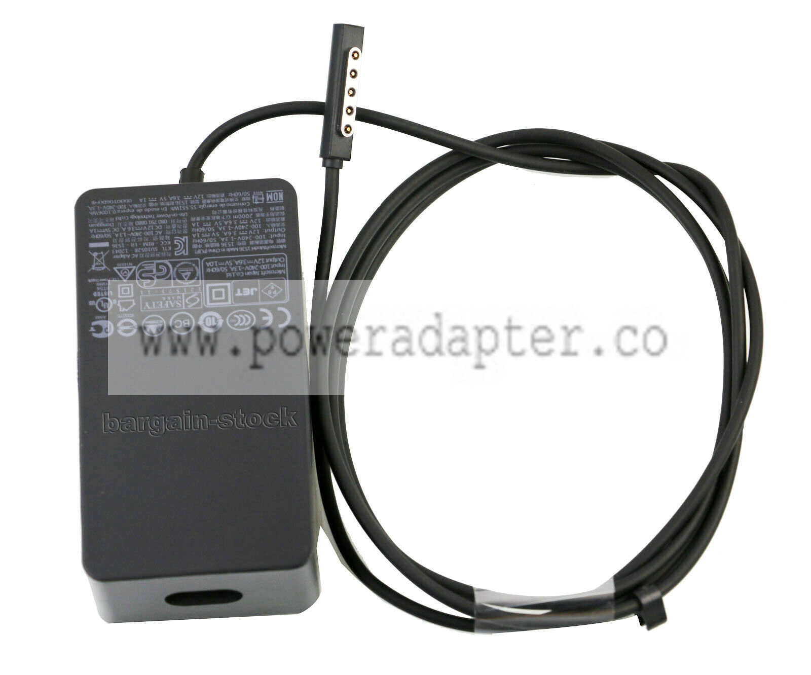 Original AC Adapter Charger Microsoft Surface 2 RT Surface Pro 2 1536 12V 3.6A Brand: Microsoft Output Voltage(s): 1