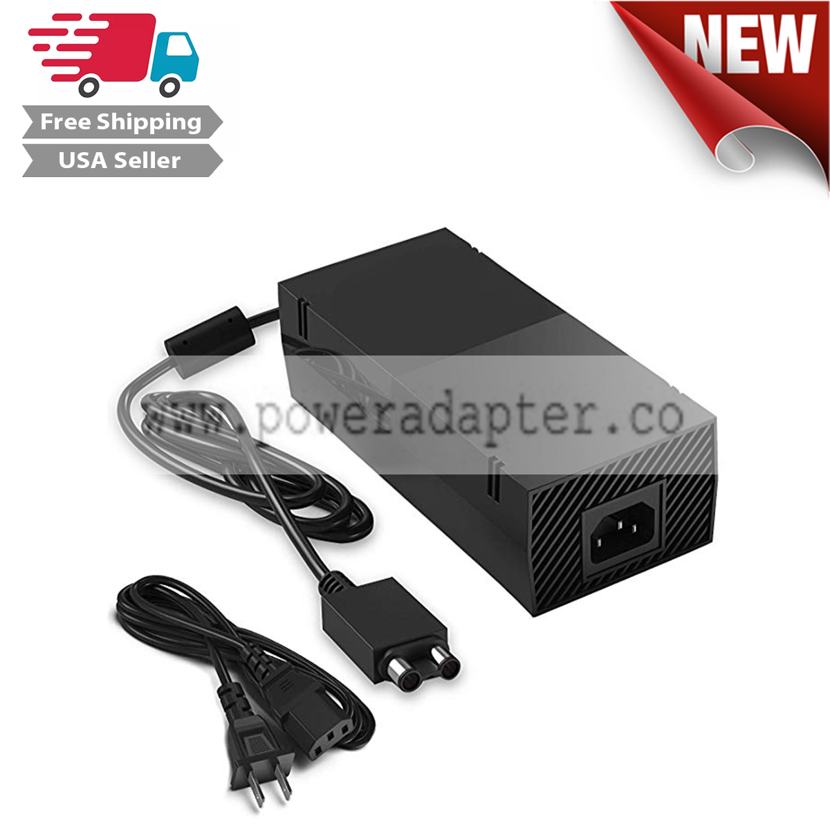 For Microsoft XBOX ONE Console AC Adapter Brick Charger Power Supply Cord Cable Weight: 1.45 pounds Brand: Xbox One - Click Image to Close