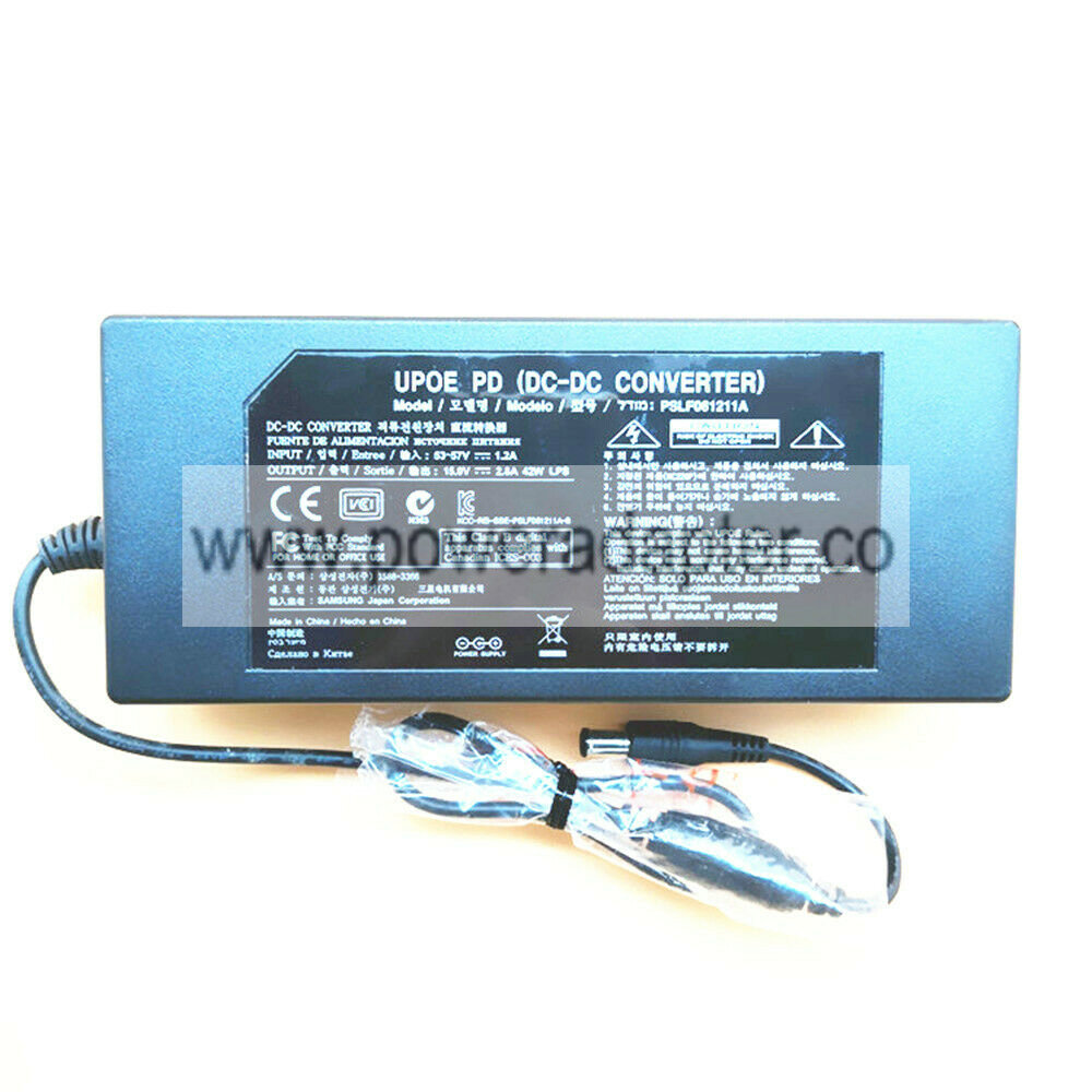 Genuine OEM AC Adapter for Samsung DC-DC 15V 2.8A PSLF061211A Bundled Items: Power Cable Type: AC & DC Compatible Bra