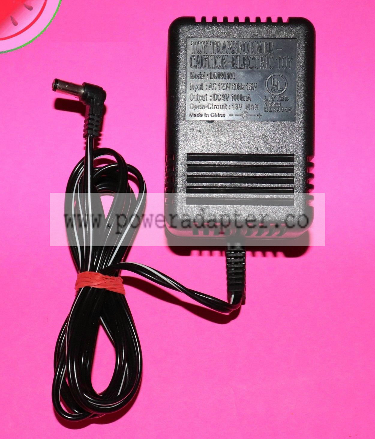 Power Supply Adapter TOY TRANSFORMER LG090100 AC/ DC 9v 1000mA 1amp LYGO Bundle Listing: No Brand: LYGO Type: AC to