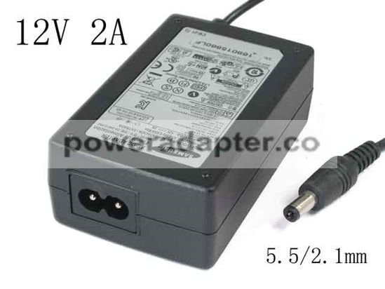 APD 12V 2A Asian Power Devices DA-24B12-FAC AC Adapter NEW Original 5.5/2.1mm, 2-Prong , New - Click Image to Close