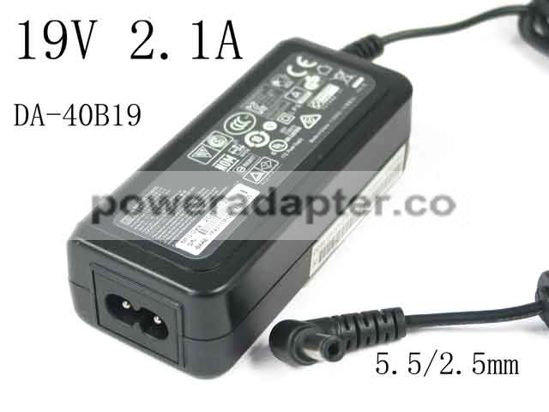 APD 19V 2.1A Asian Power Devices DA-40B19 AC Adapter NEW Original 5.5/2.5mm, 2-Prong, New