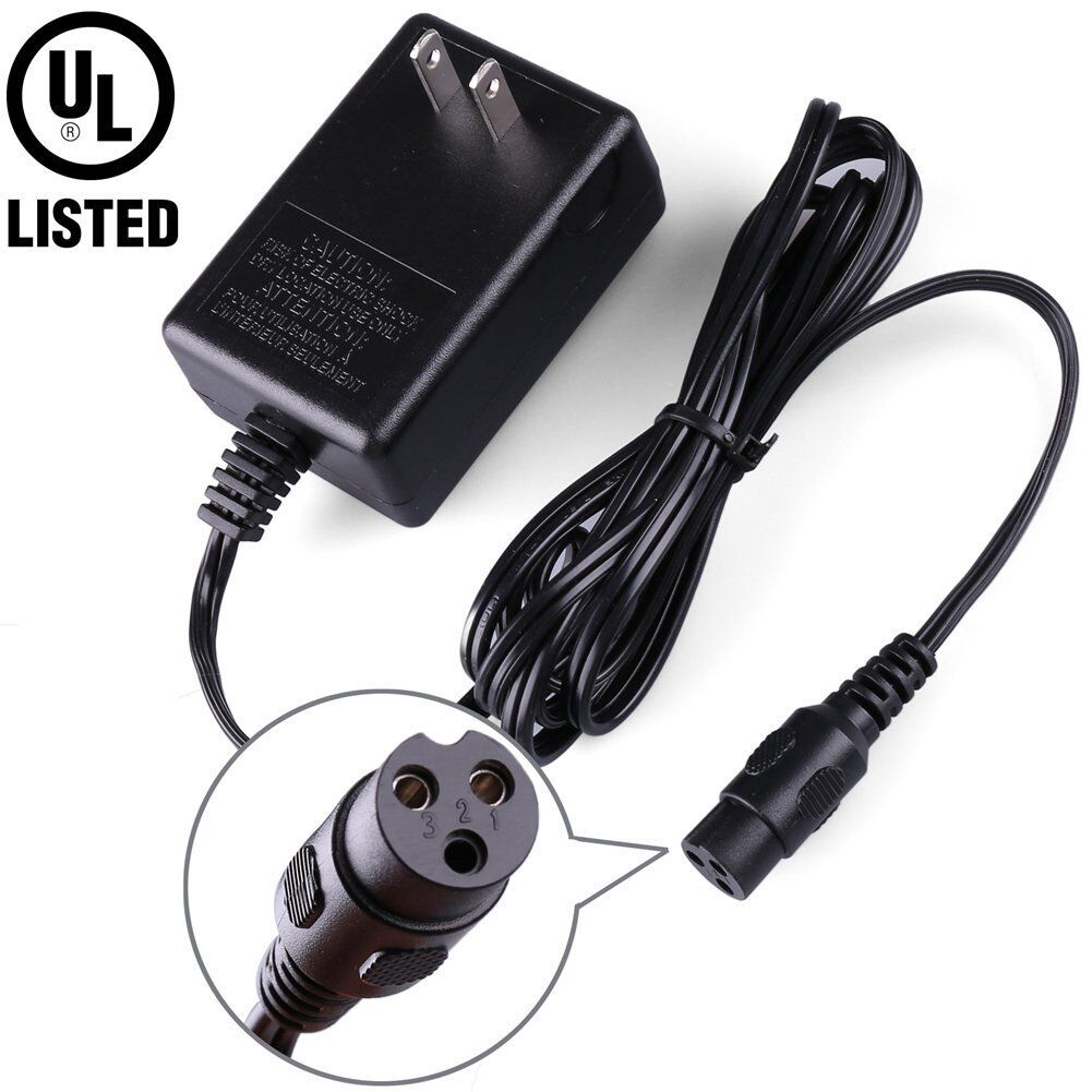 12V Electric Scooter Battery Charger for Razor E90,PowerRider 360,Power Core 90 Compatible Battery Sizes Lead-Acid Com